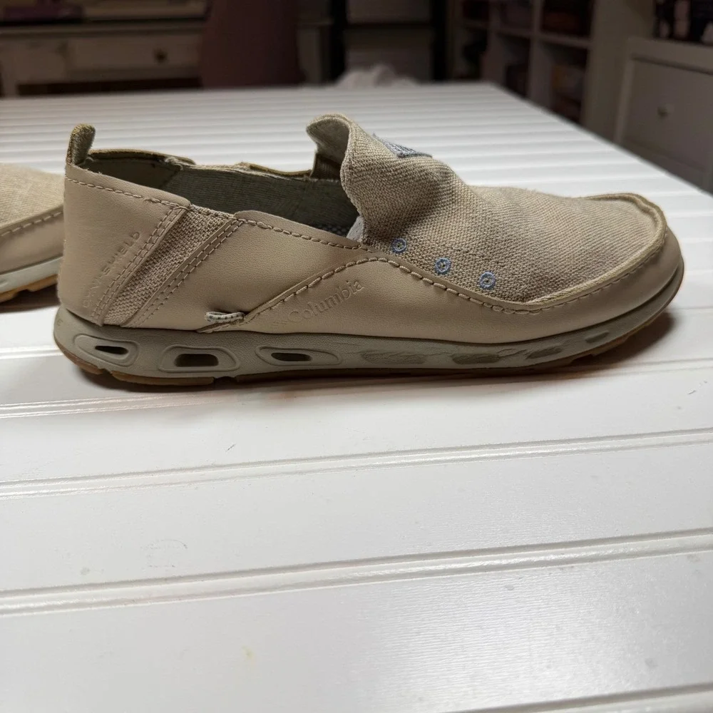Columbia PFG Bahama Vent Loco Relaxed Mens Boat Shoes Tan BM4605-271 10